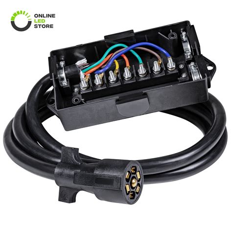 7 blade trailer wire and junction box|7 wire trailer terminal block.